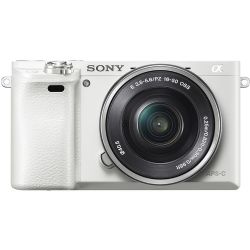 Sony Alpha a6000 Mirrorless Digital Camera with 16-50mm Lens (White)