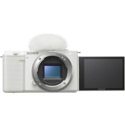 Sony ZV-E10 Mirrorless Camera with 16-50mm Lens (White)