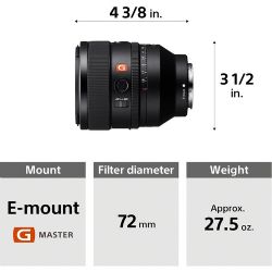 Sony FE 50mm f/1.2 GM Lens Domestic