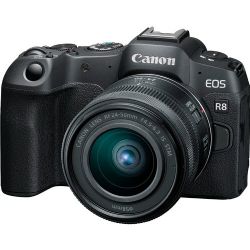 Canon EOS R8 Mirrorless Camera with RF 24-50mm f/4.5-6.3 IS STM Lens